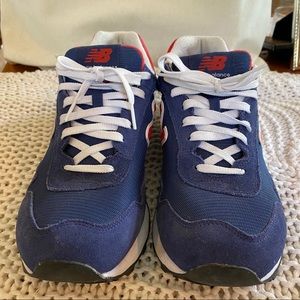 New Balance 515 Classic Sneaker in Blue/Red/White
